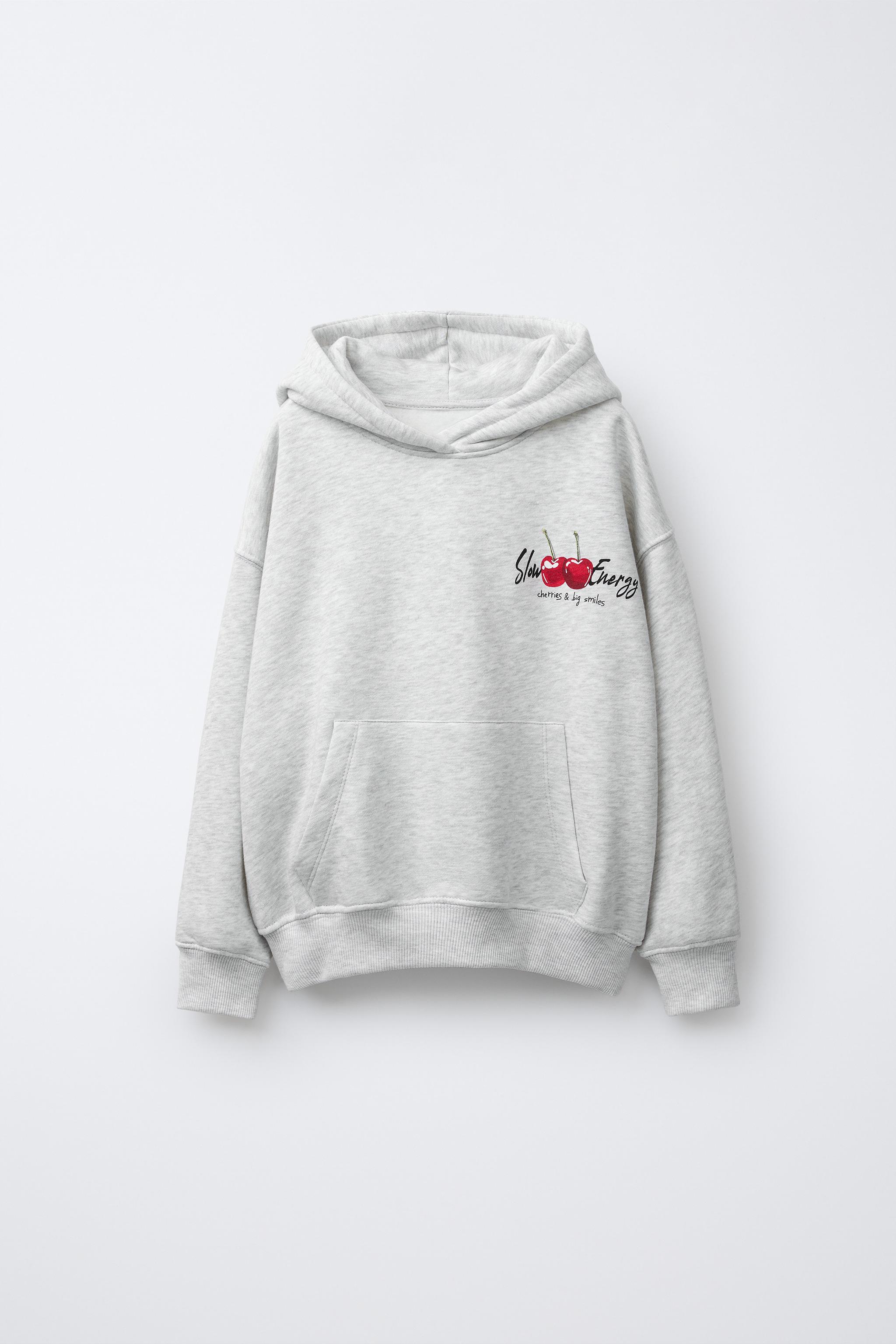 SWEAT À CAPUCHE CERISES